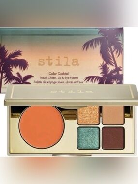 Stila Color cocktail - Tequila Sunrise cheek, lip and eye palette- brand new